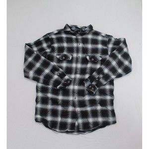 Field & Stremam Men Black White Flannel Heavy Size XLT
